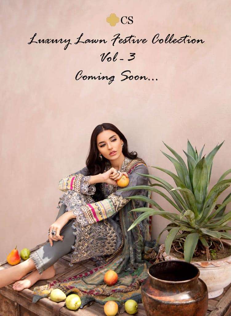 CS LUXURY LAWN FESTIVE COLLECTION VOL 3